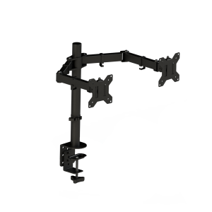 Dubbele monitorbeugel voor 14-27 inch schermen